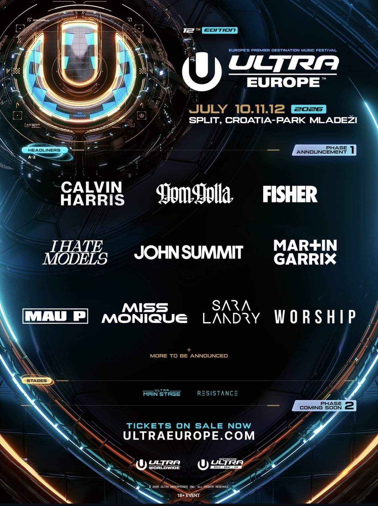 Ultra Europe Lineup