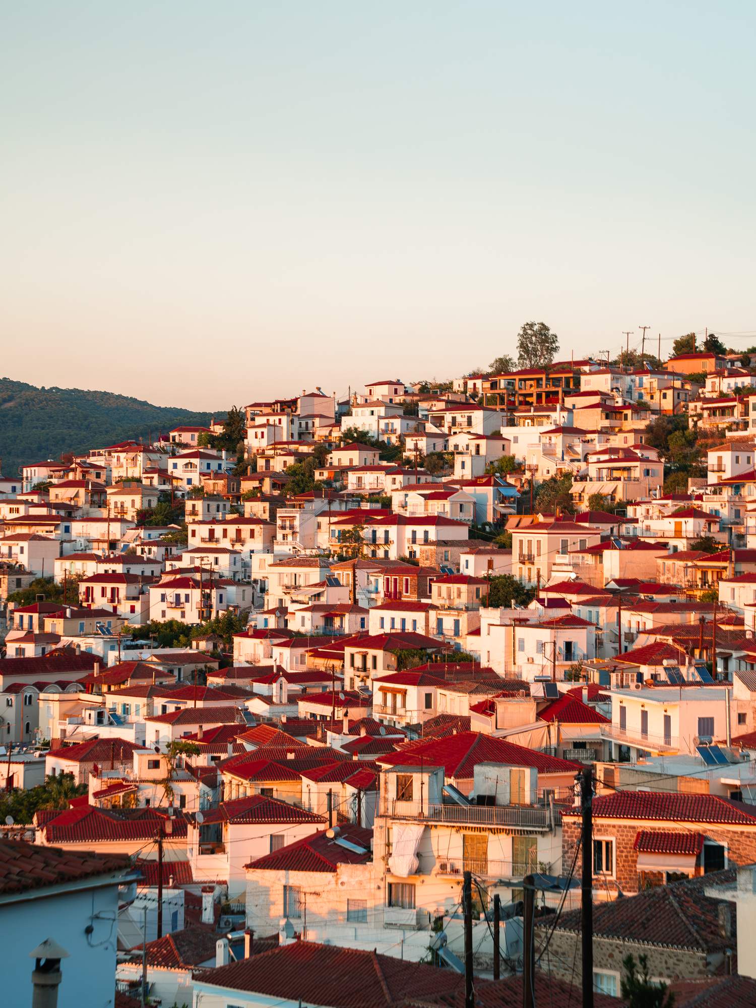 Greek coastal village